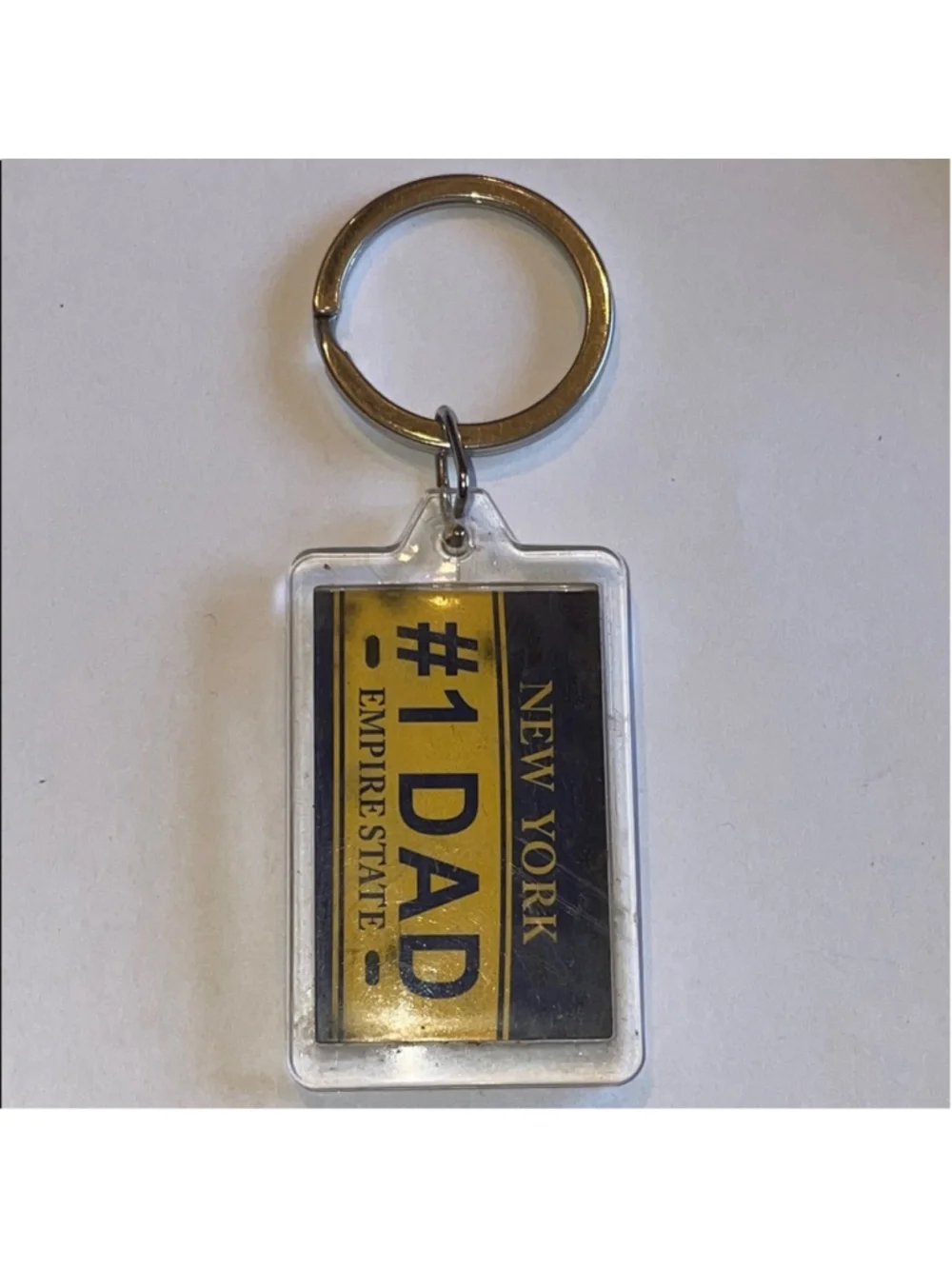 #1 Dad New York Keychain
